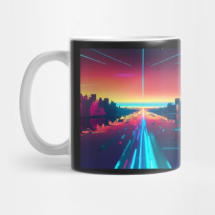 Synthwave highway 3 Mug